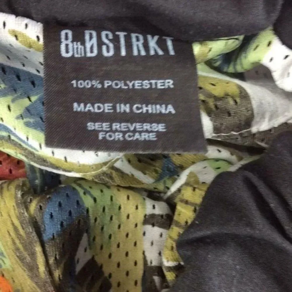 8ighth dstrkt Hawaiian gym set reversible shorts boys‎ medium